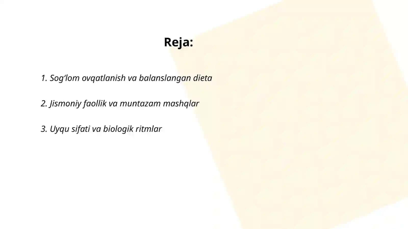 Sogʻligimiz – boyligimiz 2