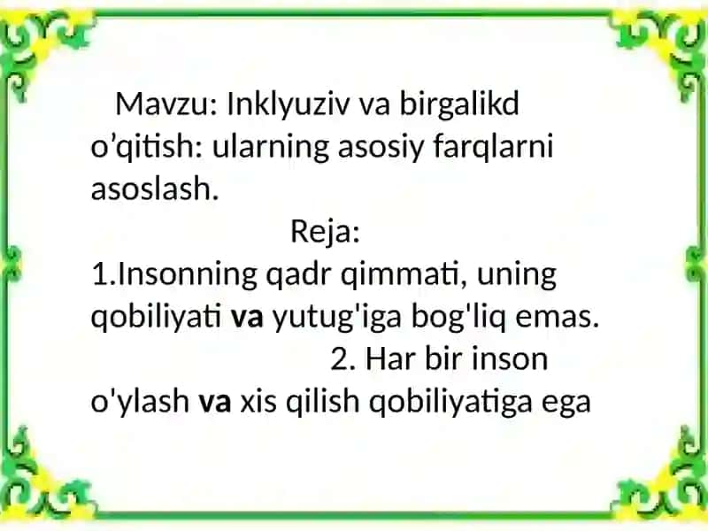 Inklyuziv ta'lim 2