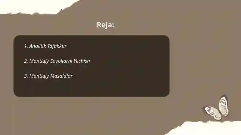 Mantiqiy fikrlashga oid didaktik o'yinlar 2