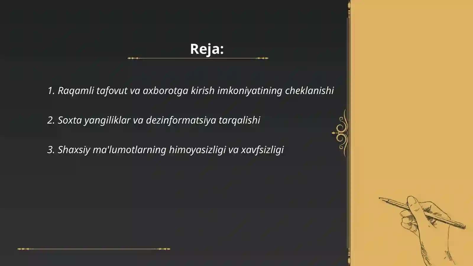 Raqamli tafovut va axborotga kirish imkoniyatining cheklanishi 2