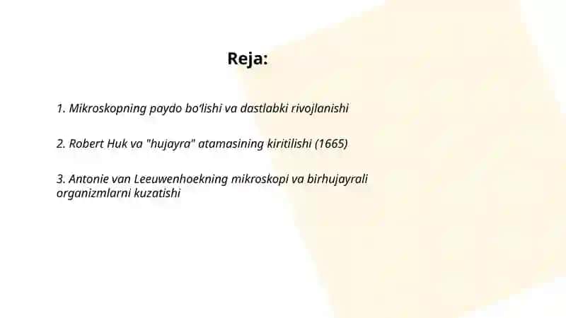 Hujayra nazariyasining yaratilish tarixi 2