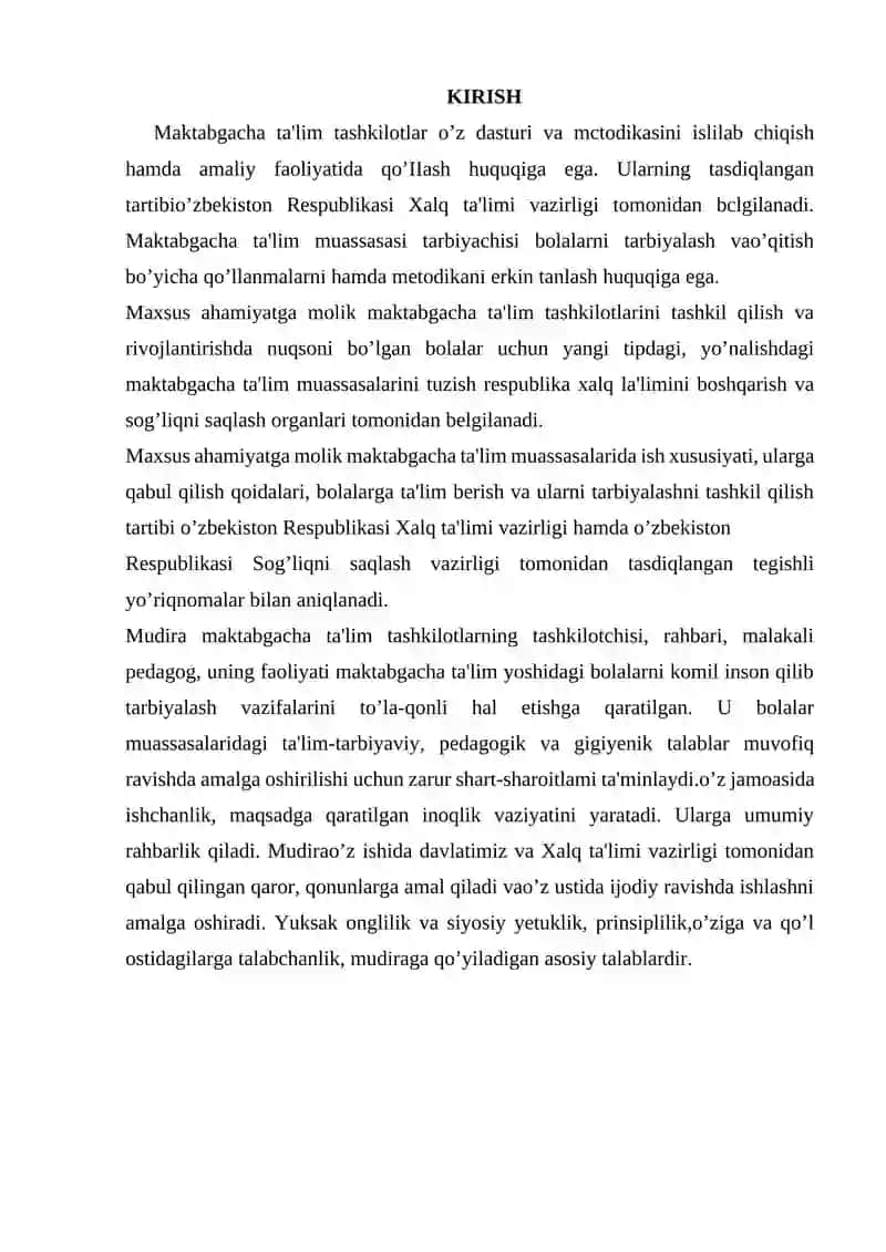 Maktabgacha ta'lim tashkilotlari 2