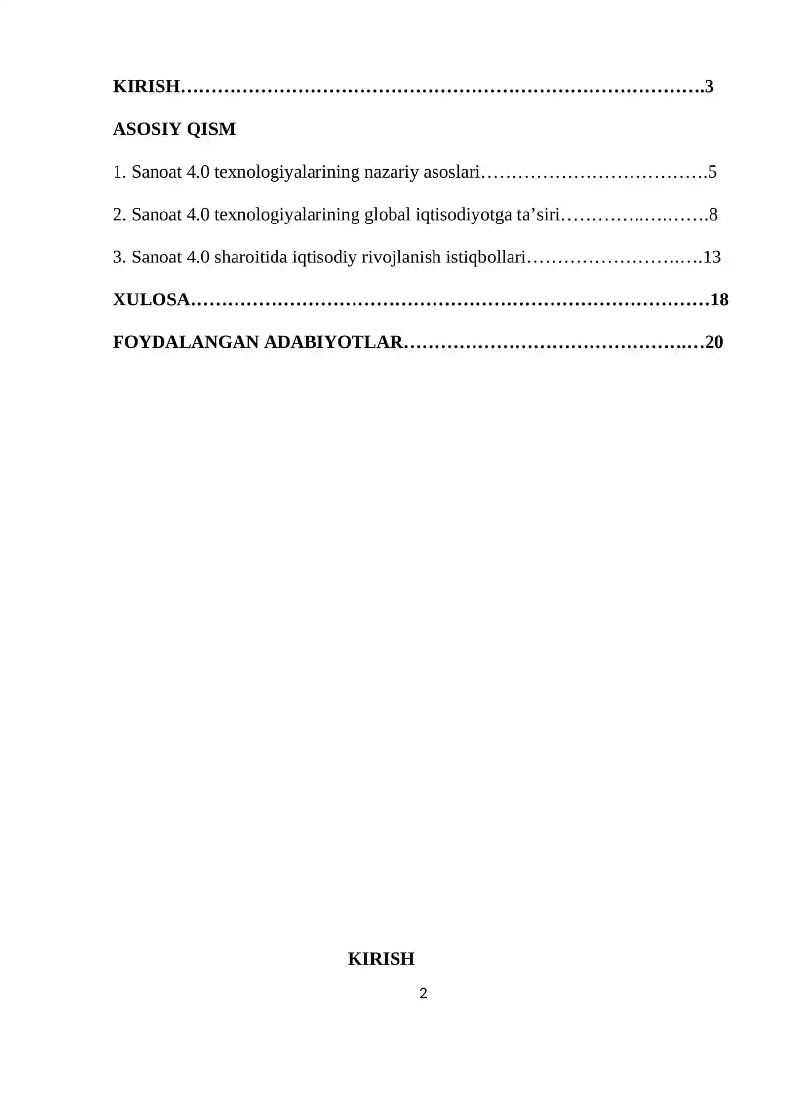 SANOAT 4.0 TEXNOLOGIYALARINING GLOBAL IQTISODIYOTGA TA’SIRI 2