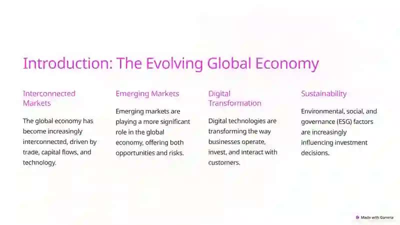 Introduction: The Evolving Global Economy 2