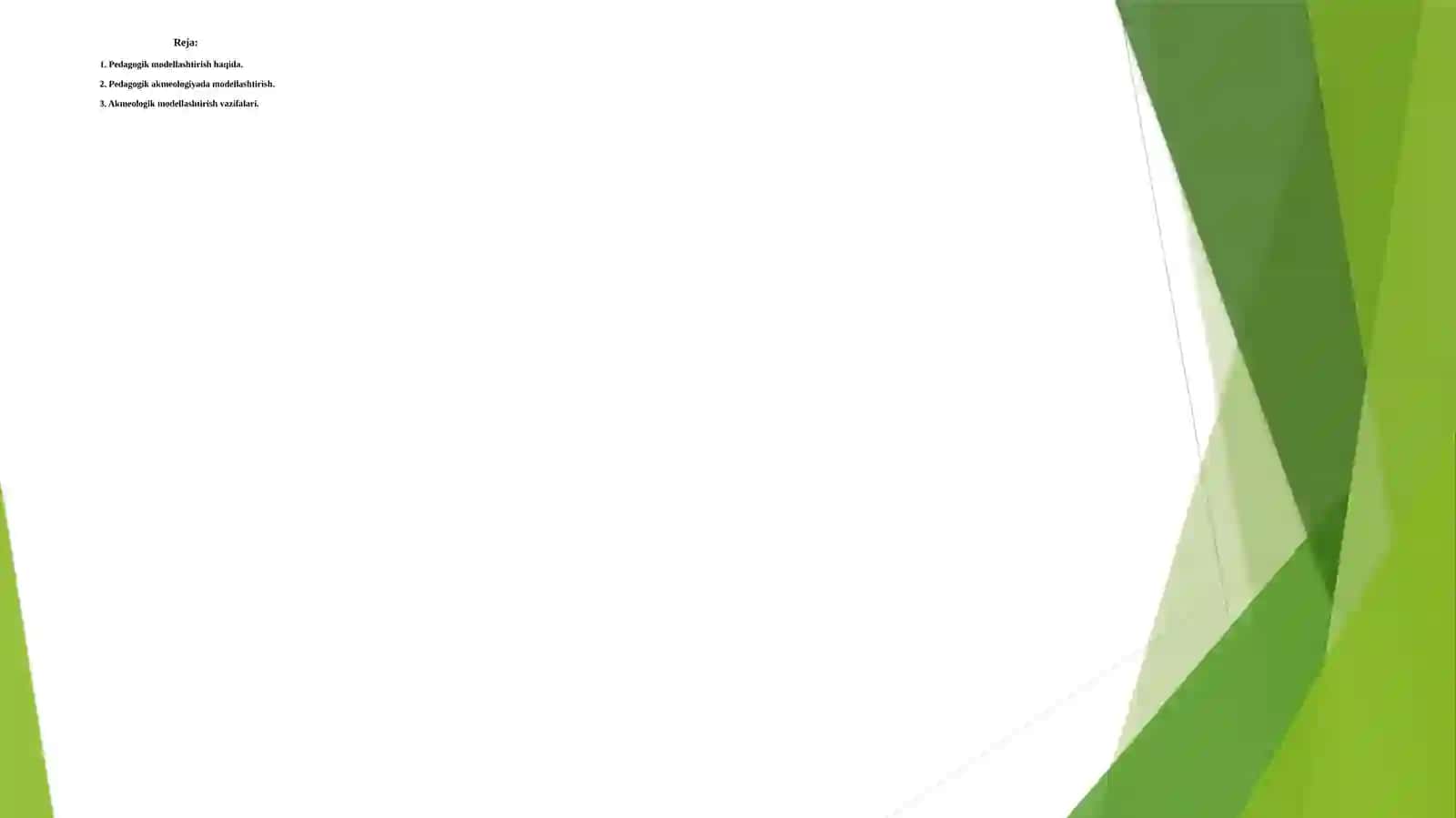 PEDAGOGIK AKMEOLOGIYADA MODELLASHTIRISH 2