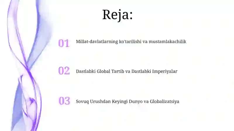 Jahon siyosiy xaritasining shakllanish bosqichlari 2