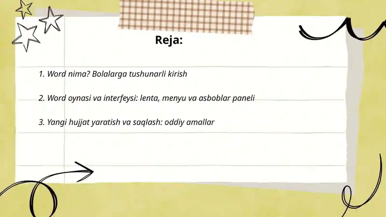 Word dasturi 2