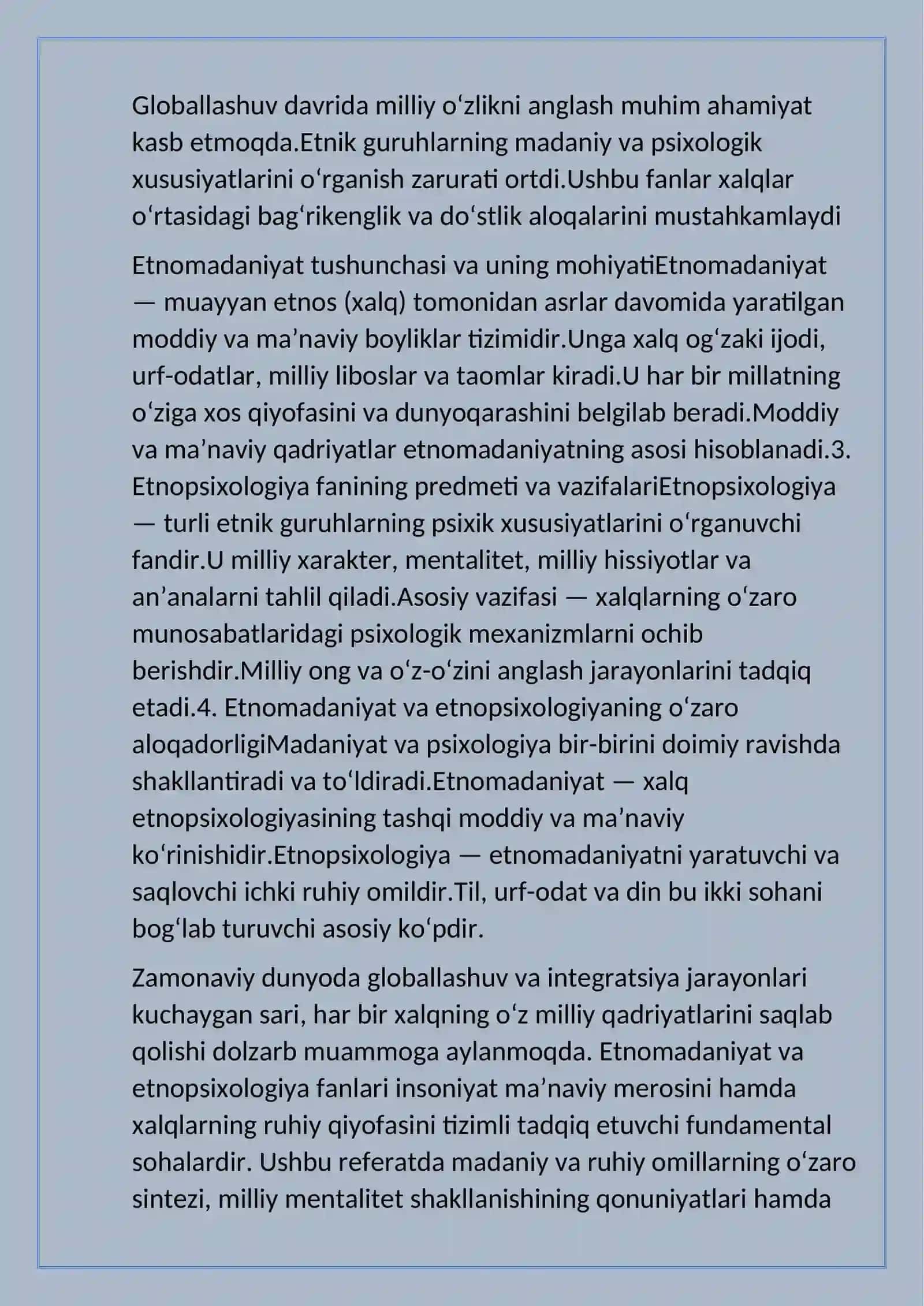 etnomadanyat va etnopsixalogiya 2