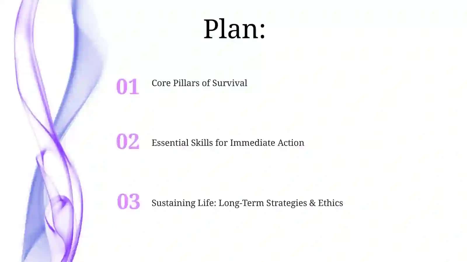Core Pillars of Survival 2