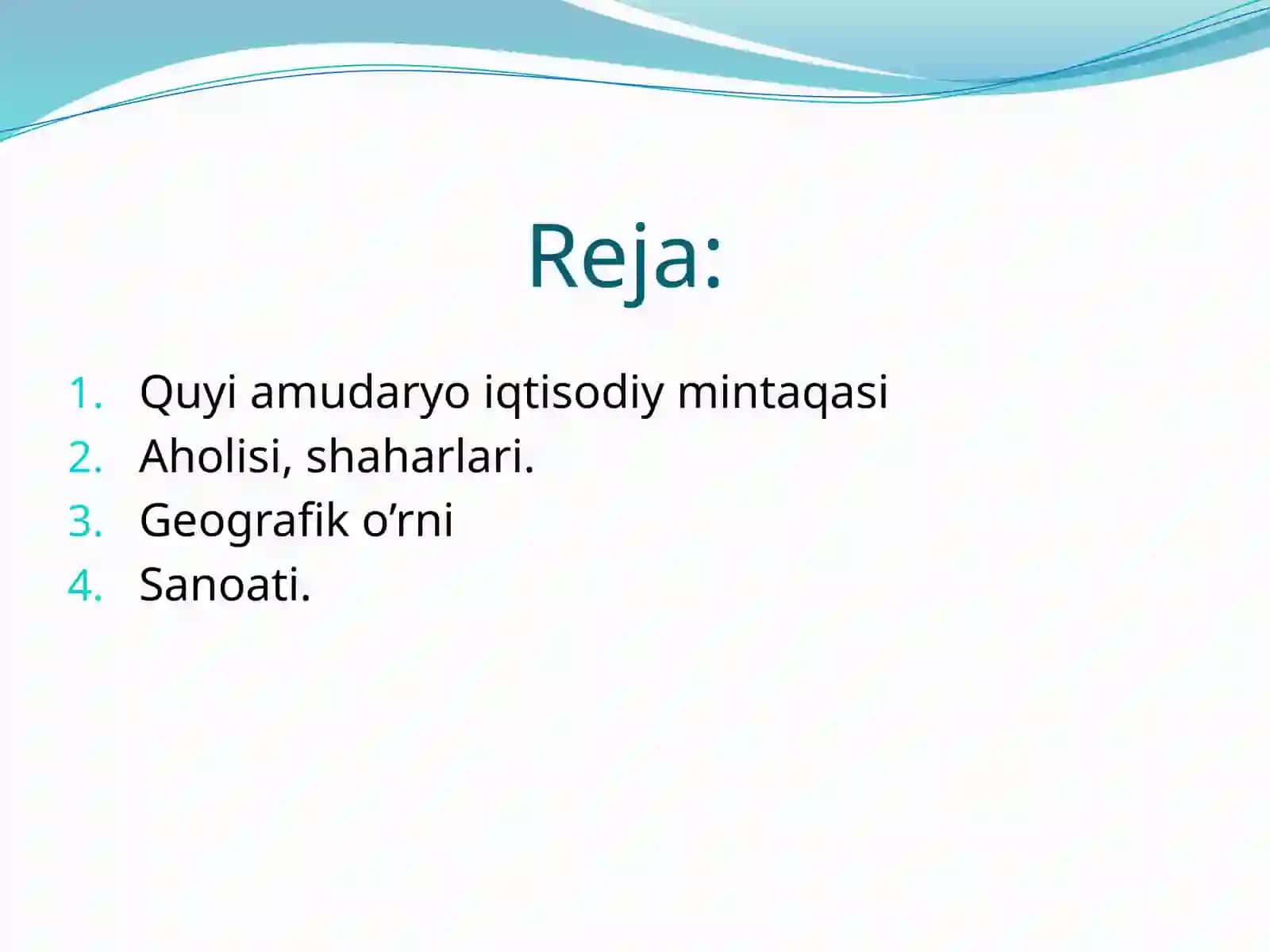 Quyi amudaryo iqtisodiy mintaqasining iqtisodiy salohiyati 2