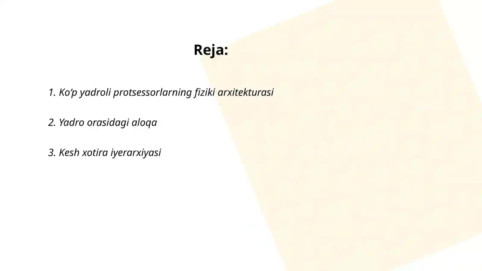 Ko‘p yadroli protsessorlarning arxitektura turlari 2