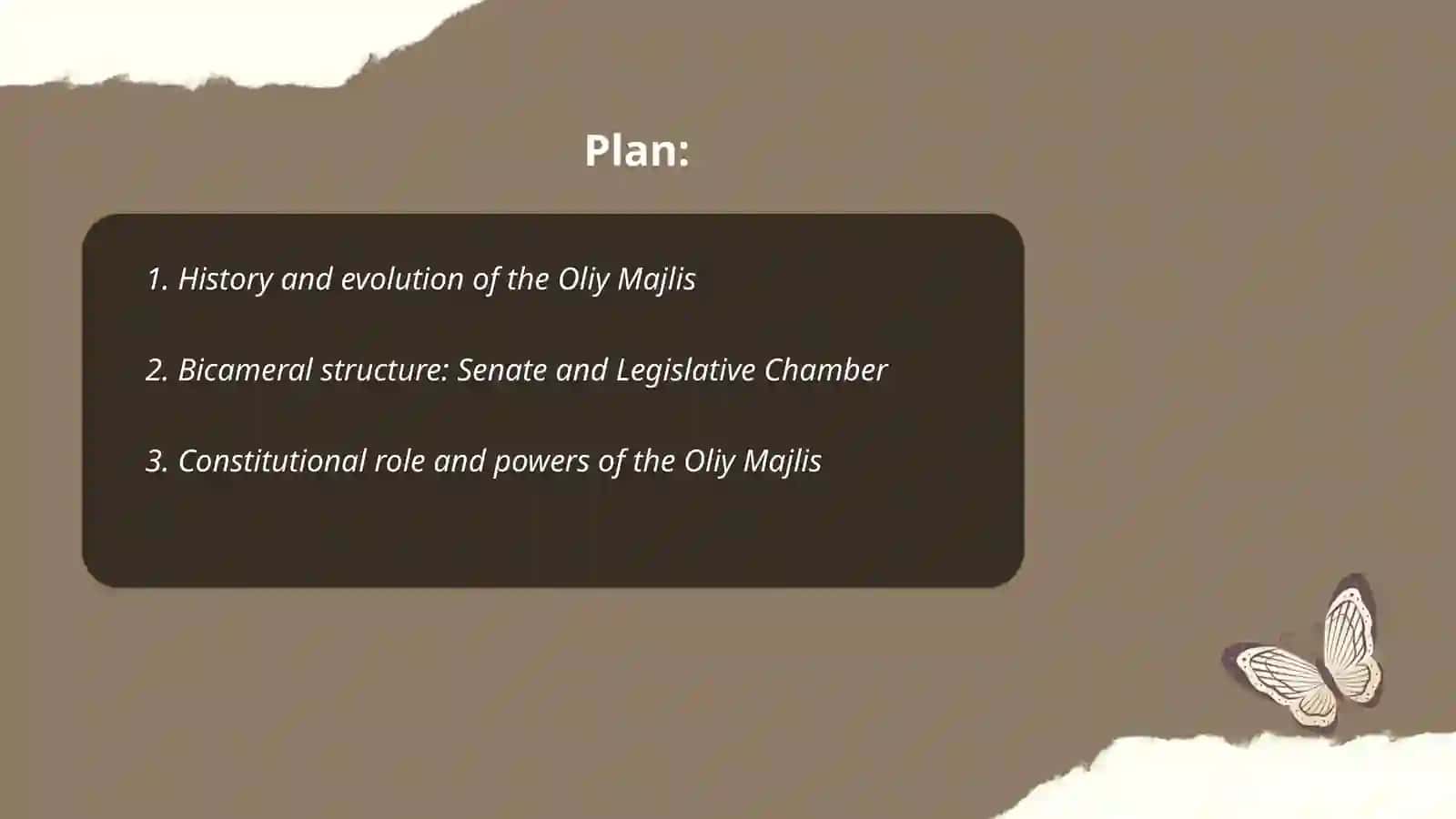 History and Evolution of the Oliy Majlis 2