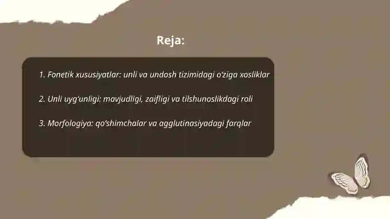 Fonetik xususiyatlar 2