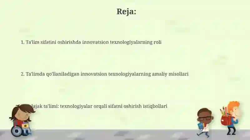 Innovatsion texnologiyalar ta’lim sifatini oshirish manbai sifatida 2
