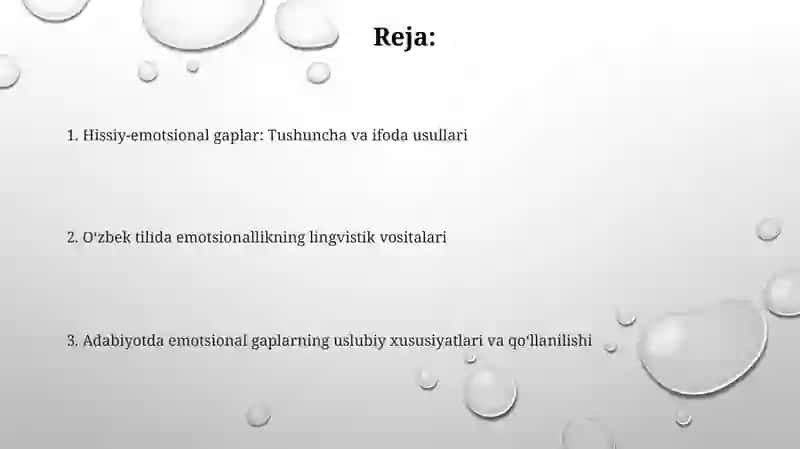 Hozirgi oʻzbek adabiy tilida gapning emotsionallikka koʻra turlari 2