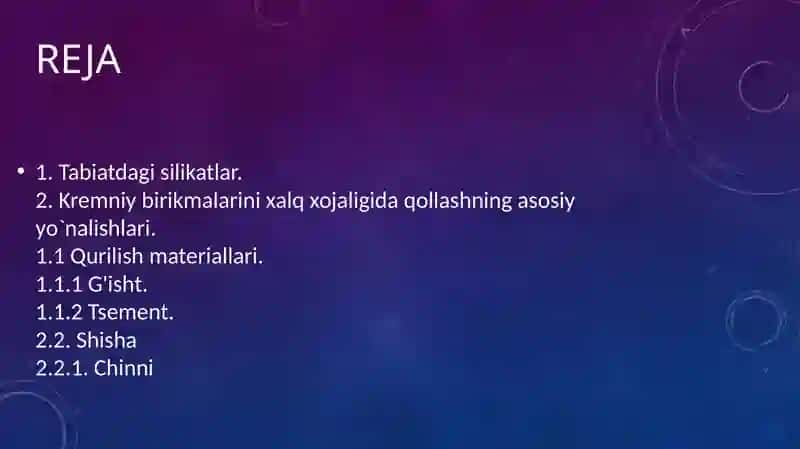 Silikatlar sanoatdagi Ahamiyati 2