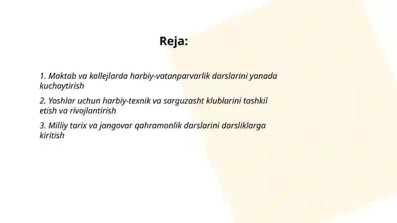 Harbiy-Vatanparvarlik Tarbiyasini Kuchaytirish 2