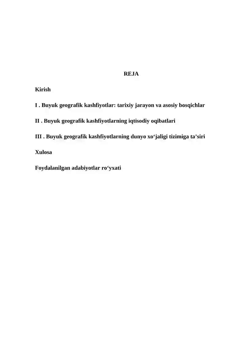 Buyuk geografik kashfiyotlarning iqtisodiy oqibatlari 2