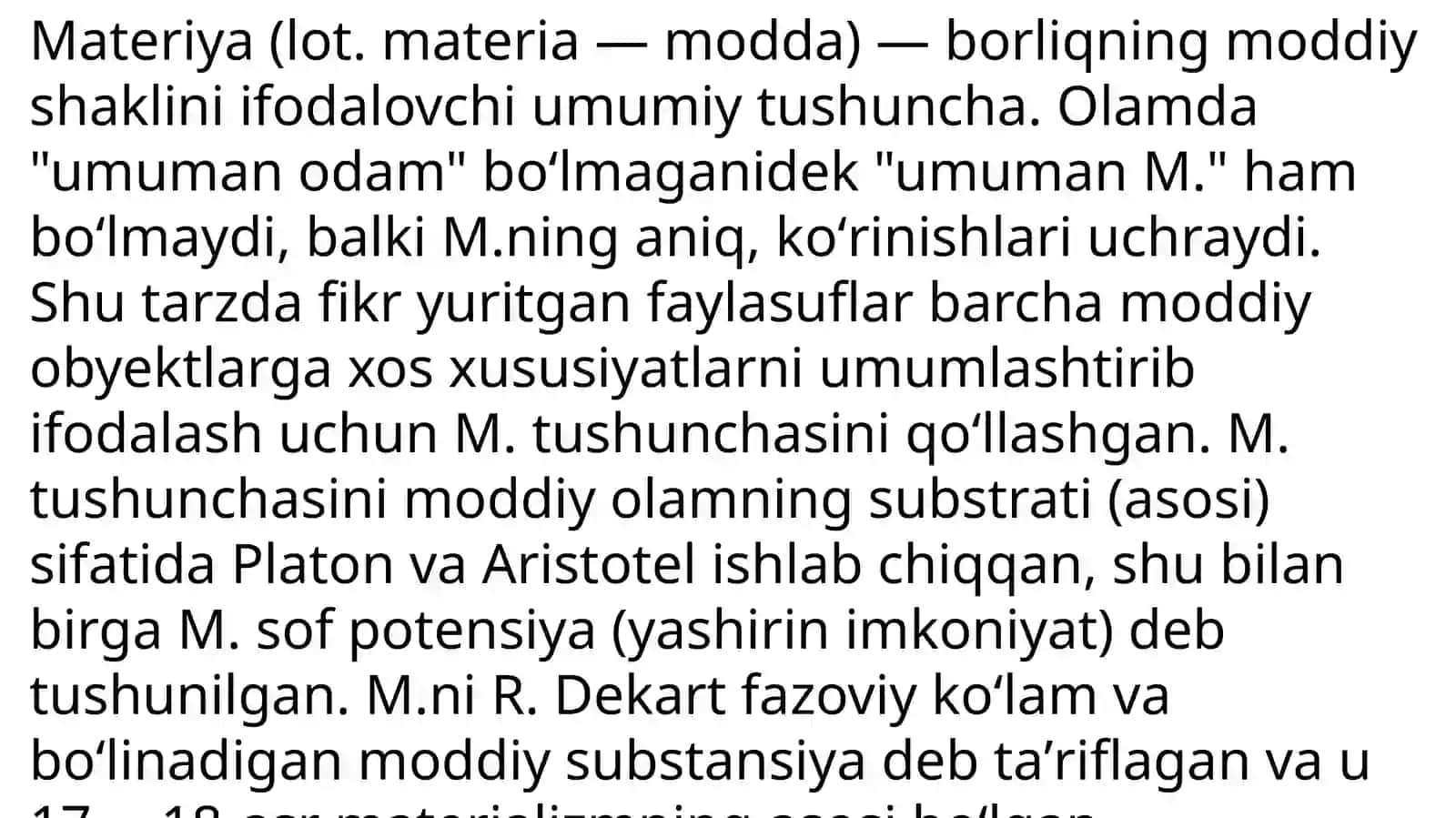Materiyaning asosiy fizikaviy xossalari 2