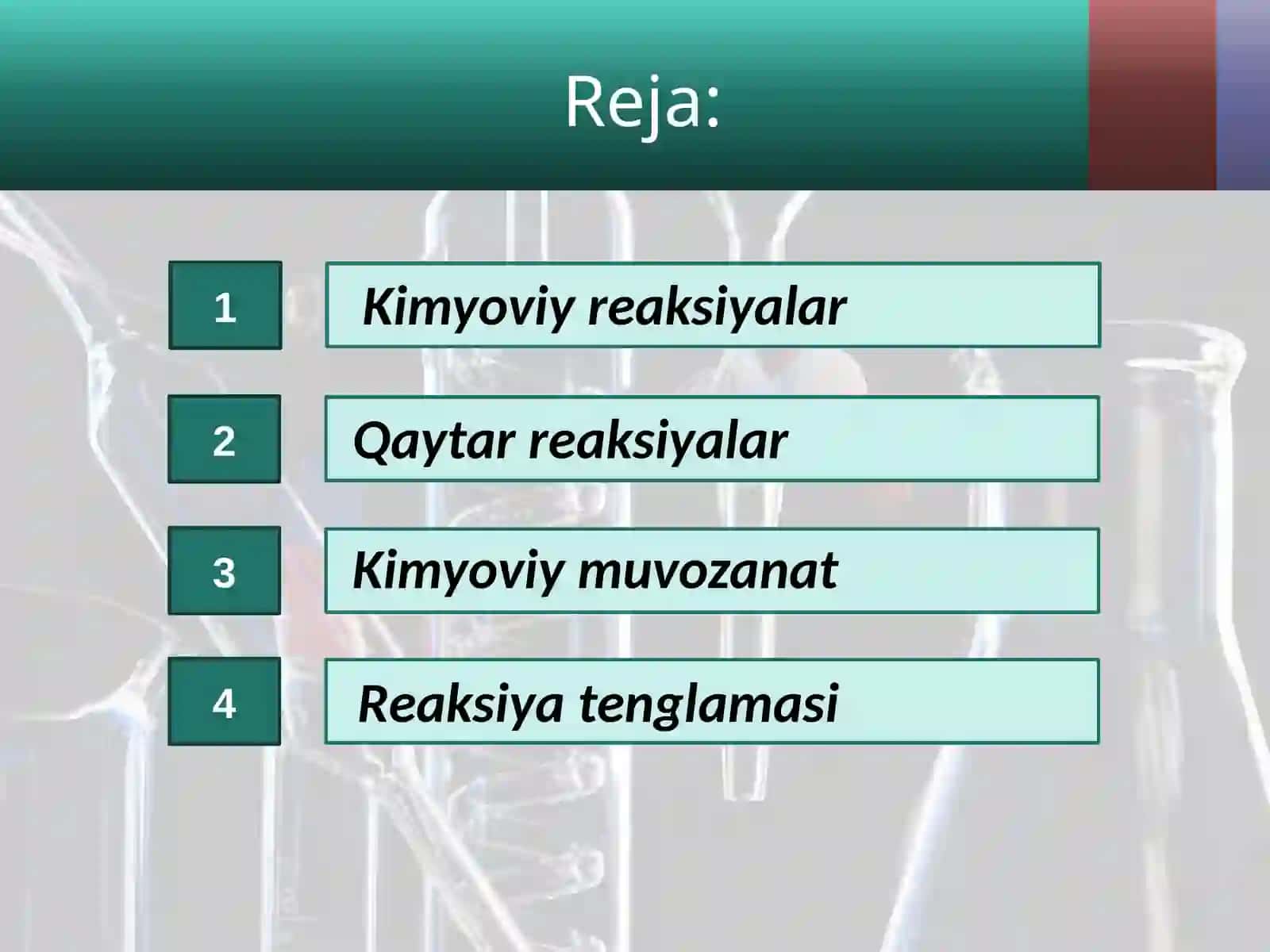 Kimyoviy muvozanat 2