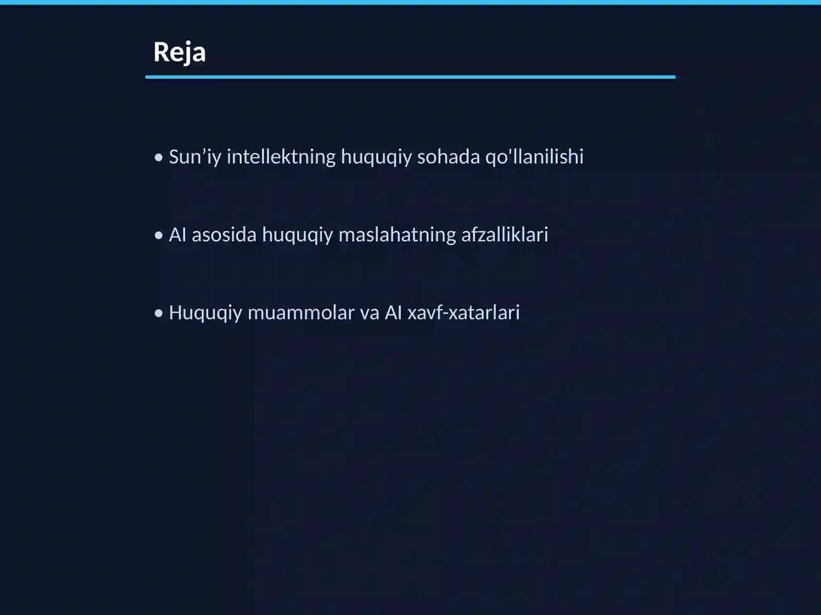 Sun’iy intellekt va huquq: imkoniyatlar va xavf-xatarlar 2