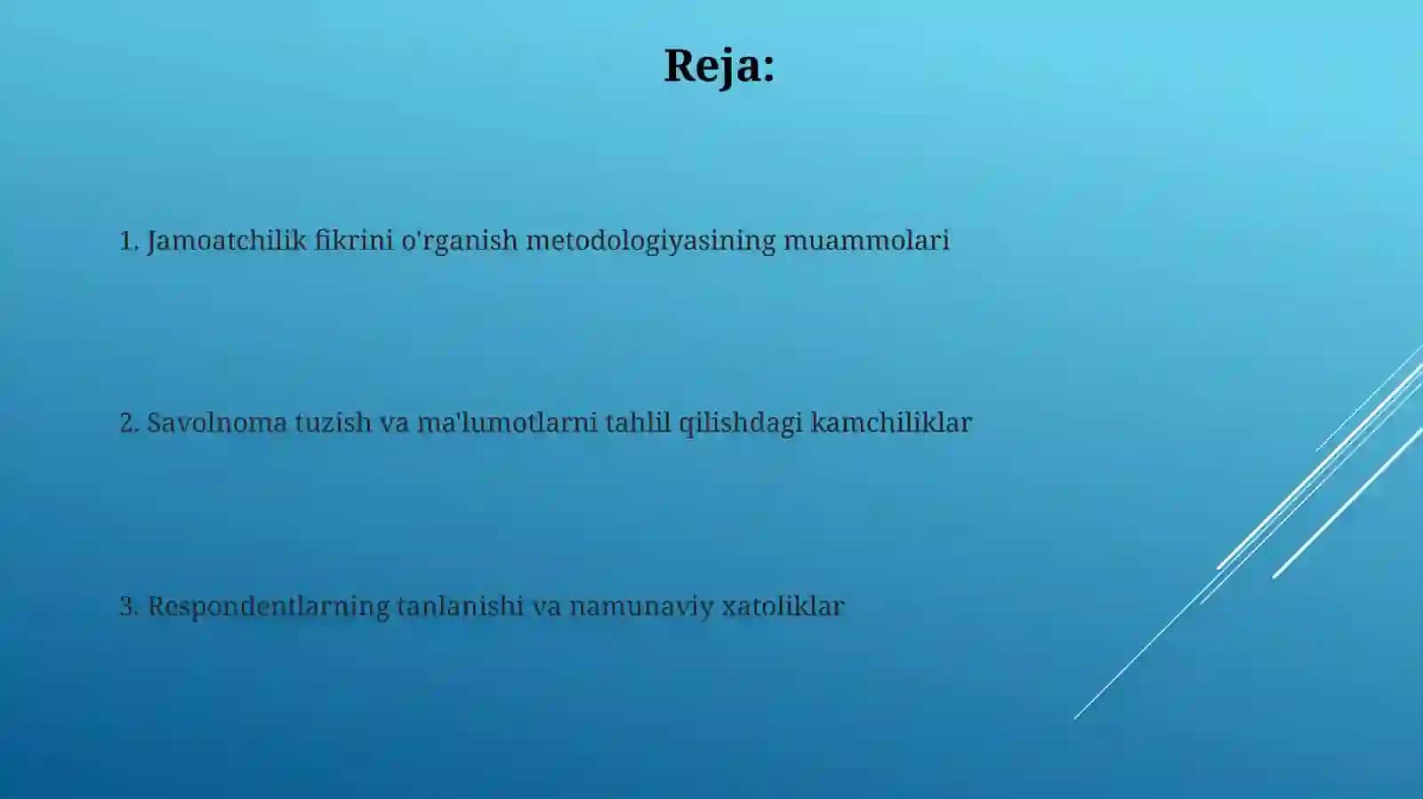 Jamoatchilik fikrini tadqiq etishning uslubiy muammolari 2