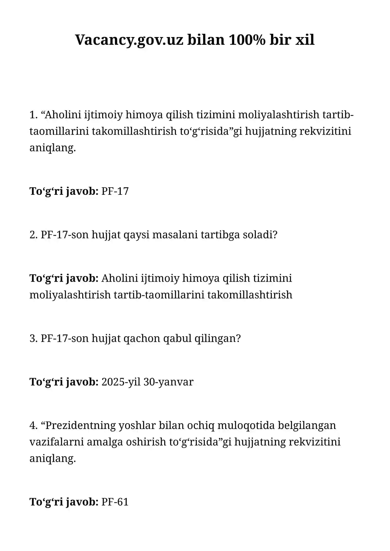 Yoshlar yetakchisi suhbat savollari 28.07.2026 2