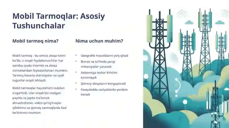 Internetda muloqot qilish. Mobil tarmoqlar 2