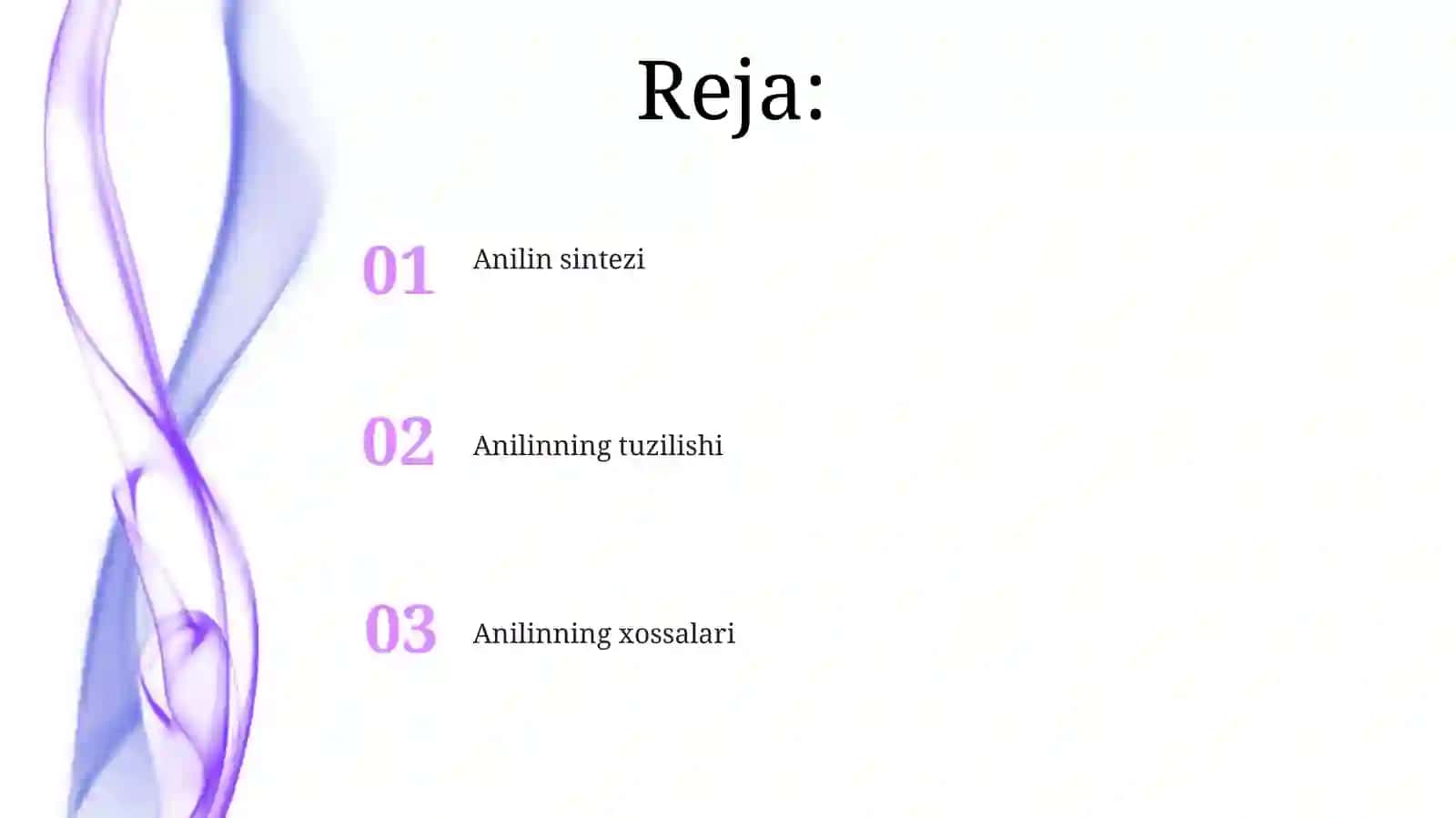 Anilin va uning sintiz tuzilishi xossalari 2