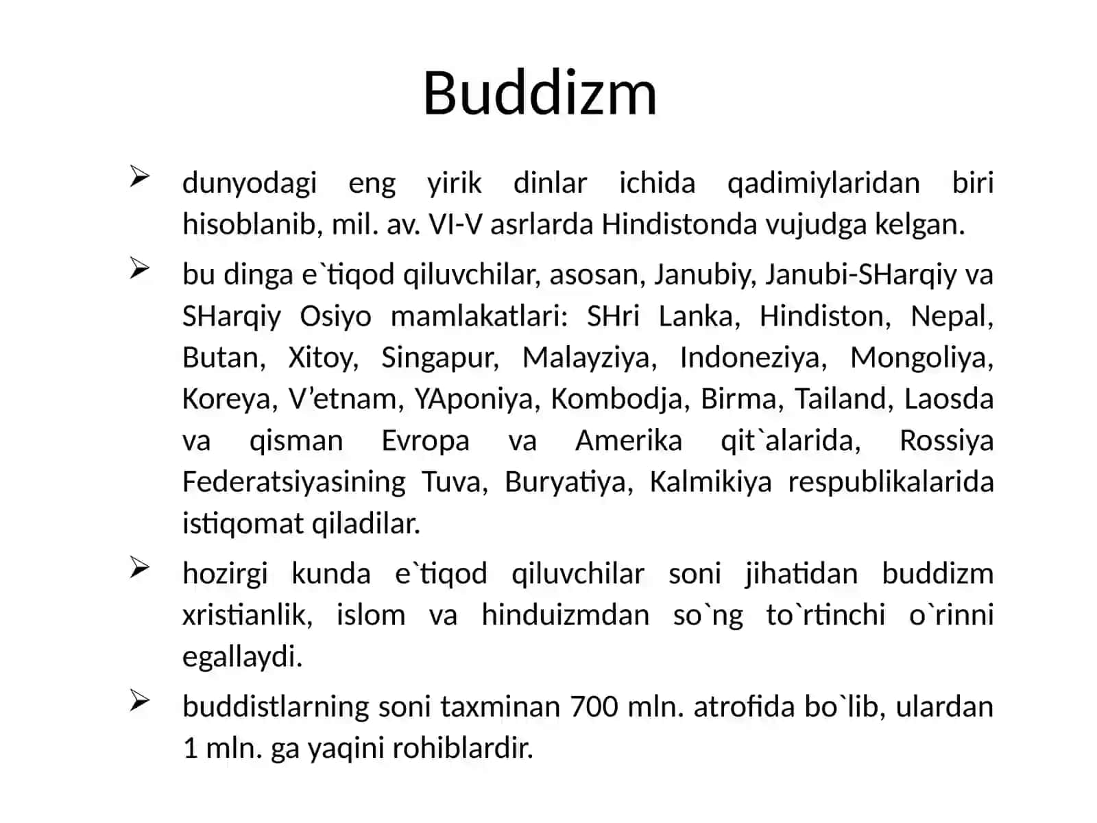 Buddaviylikning paydo bo'lish tarixi va uning asoschisi 2