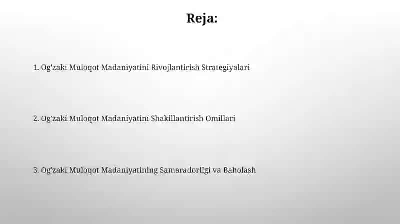 Og'zaki Muloqot Madaniyatini Rivojlantirish Strategiyalari 2