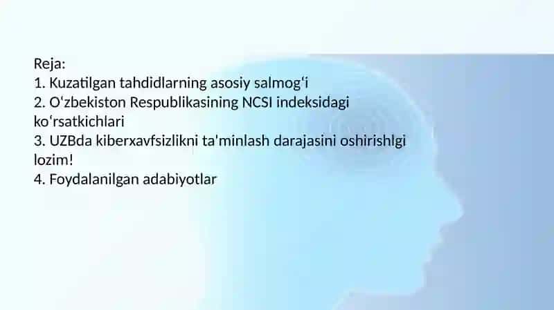 KIBERXAVFSIZLIK SIYOSATI O'ZBEKISTON YONDASHUVIDA 2