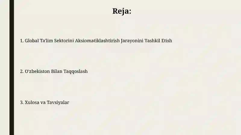Xalqaro Tajriba va Eng Yaxshi Amaliyotlar 2