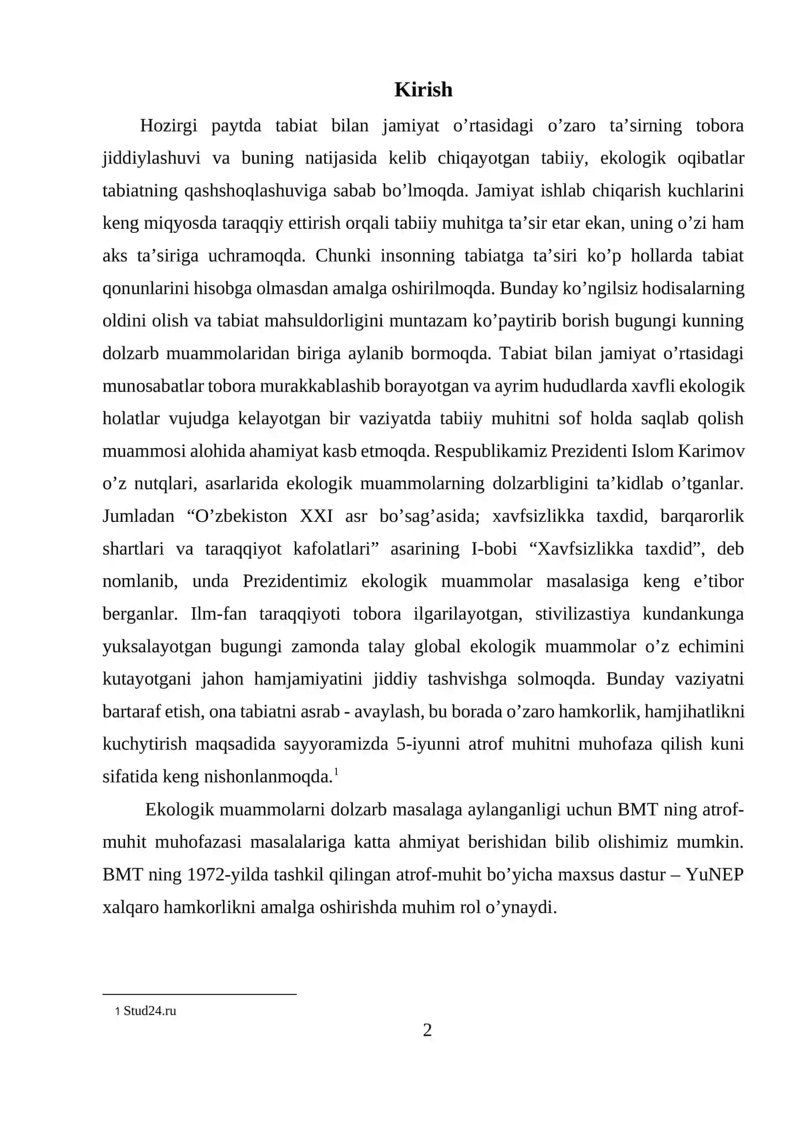 Koreya Respublikasida ekologik muammolar va ularni bartaraf etishning iqtisodiy yo’llari 2