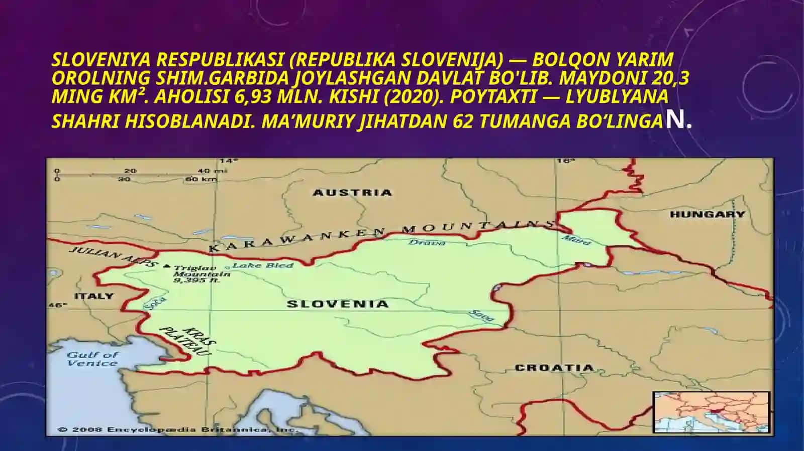Sloveniya davlati bojhona ma’lumotlari 2