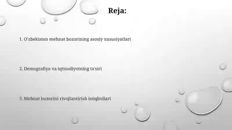 Oʻzbekiston Respublikasi mehnat bozorining oʻziga xos xususiyatlari 2