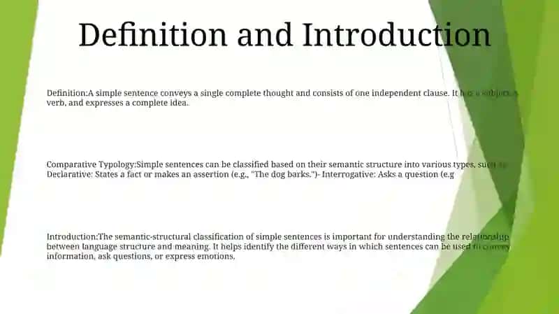 Comparative Typology Of Semantic-Structural Classification Of Simple Sentences 2