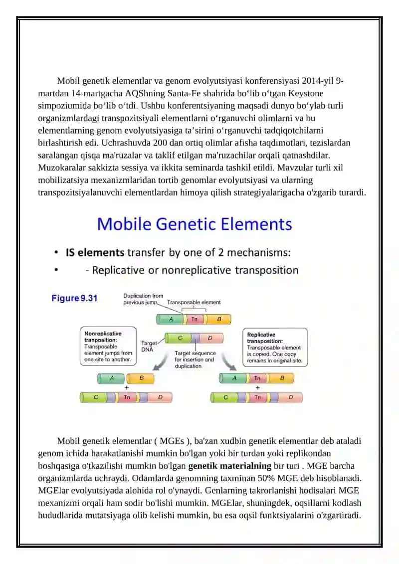 Mobil genetik elementlar 2