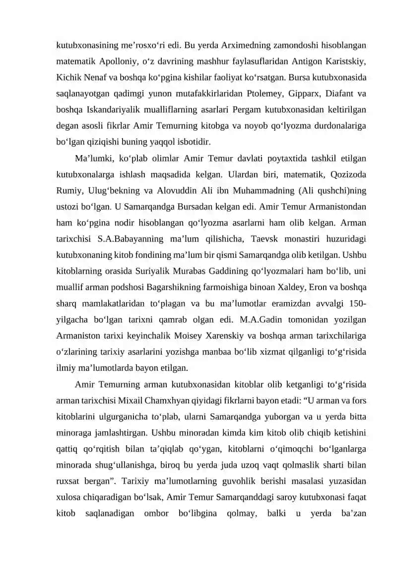 AMIR TEMUR VA TEMURIYLAR DAVRIDA KITOBAT SAN’ATI 2