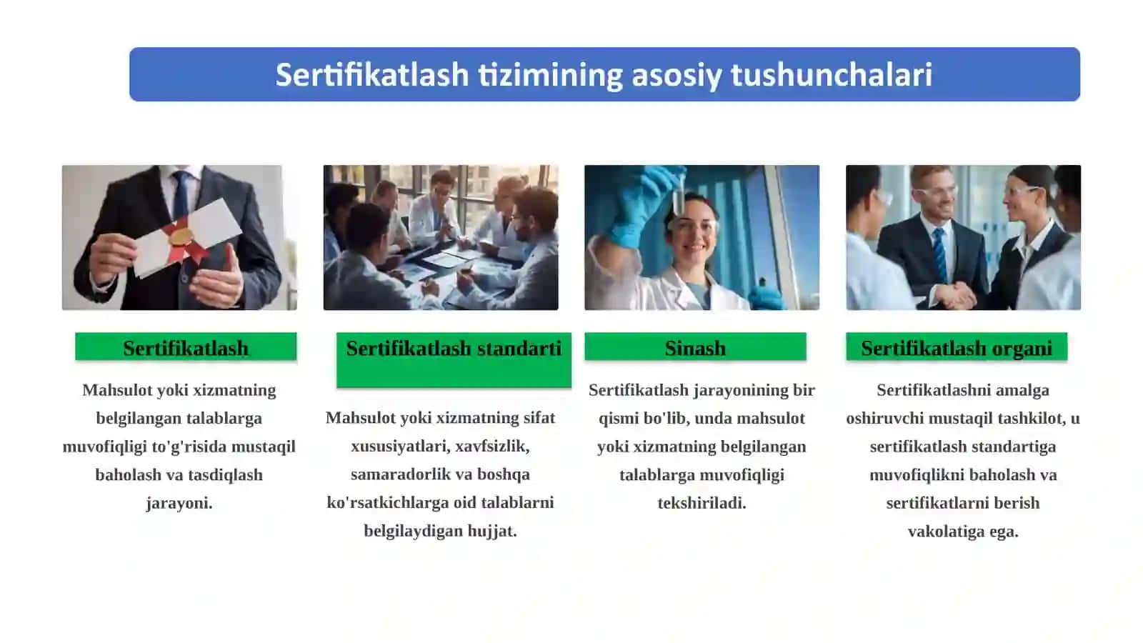 MAHSULOTNI SERTIFIKATLASHNING TASHKILIY-HUQUQIY ASOSLARI. 2