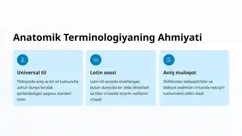 Anatomik Terminologiya Asoslari 2