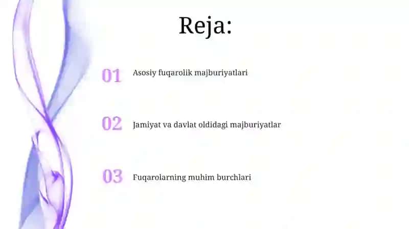 Fuqarolarning asosiy burchlari 2