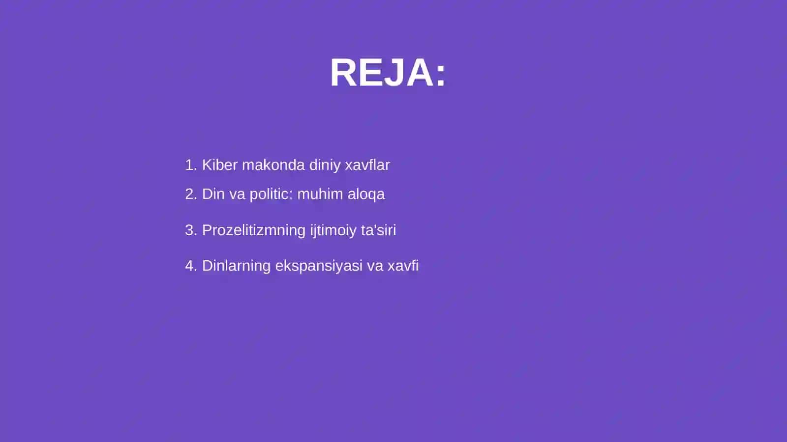 Kiber makonda Din.Mitssionerlik va Prozelitizmning ijtimoiy -siyosiy xavfi 2
