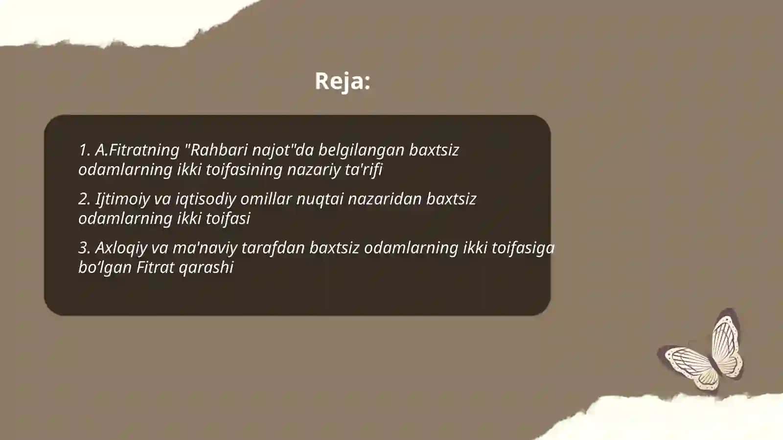 A.Fitratning "Rahbari najot" risolasidagi Baxtsiz odamlarning ikki toifasi oid qarashlari 2