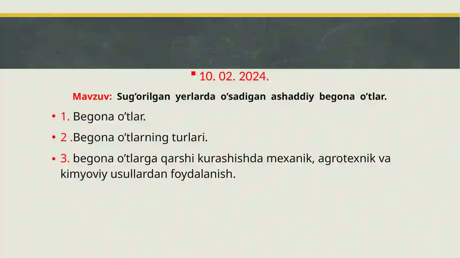 Sug’orilganyerlardao’sadiganashaddiybegonao’tlar 2