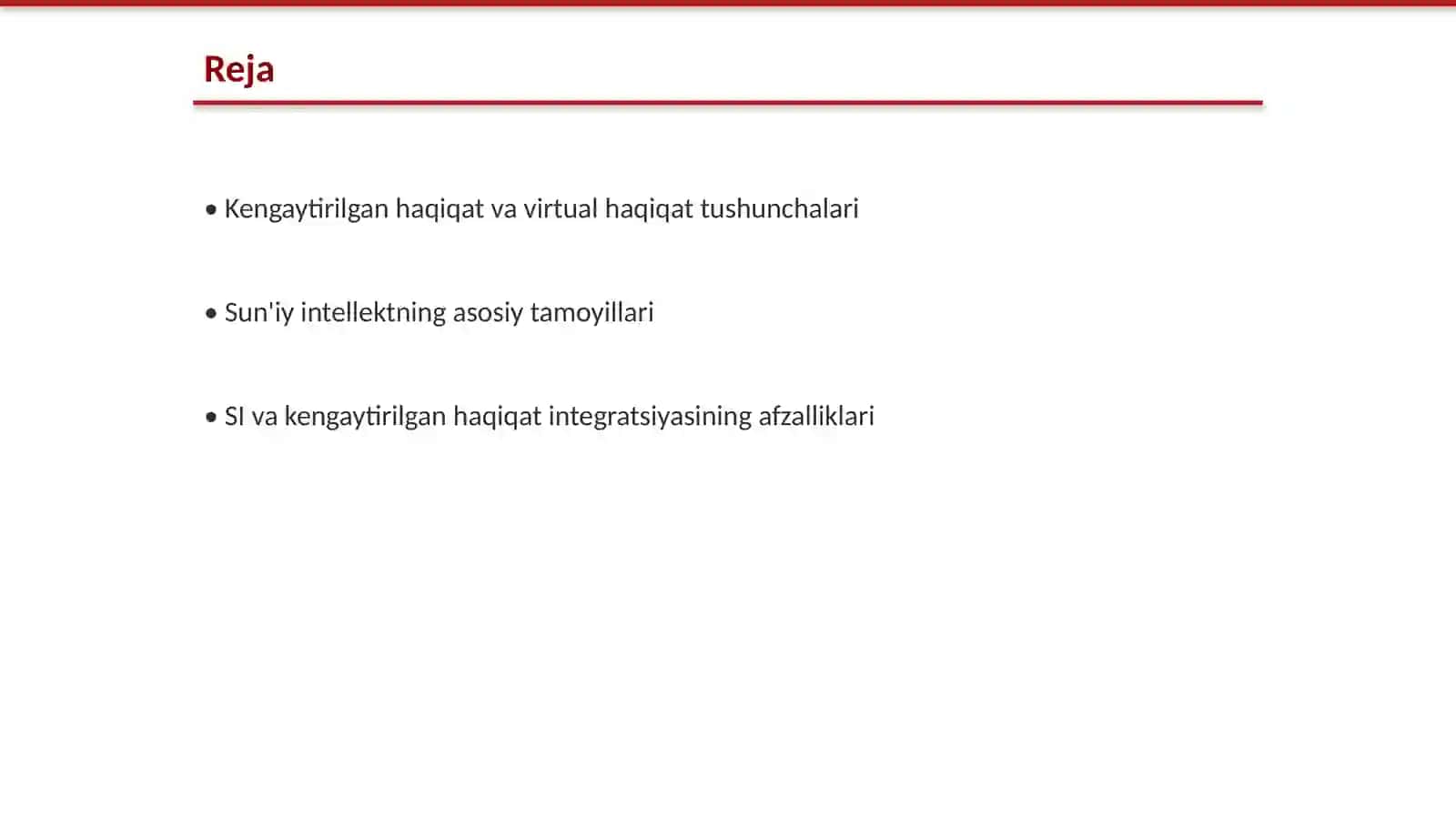 Kengaytirilgan va virtual borliqda SI integratsiyasi 2