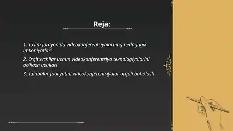 Taʼlim jarayonida videokonferentsiyalar 2