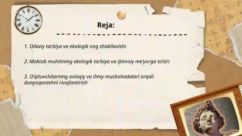 Ekologik tarbiya - ijtimoiy meʼyor 2