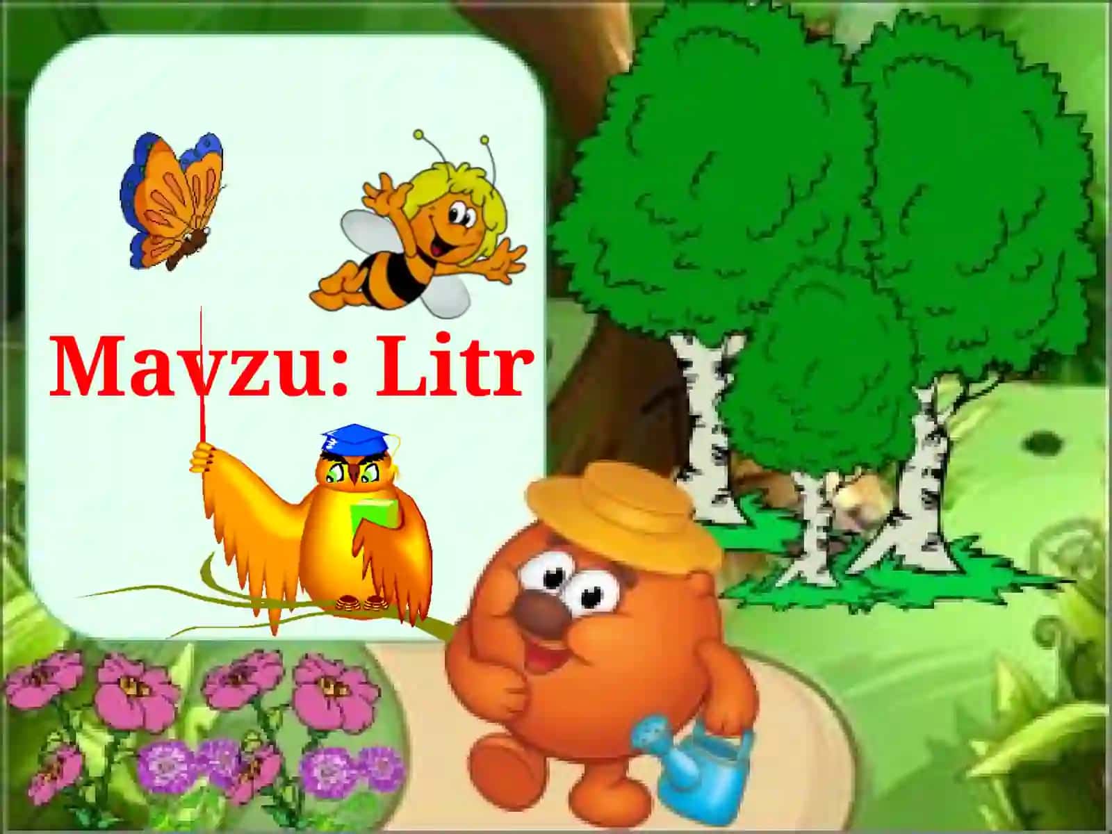 1-sinf Matematika darsi: Mavzu: Litr 2