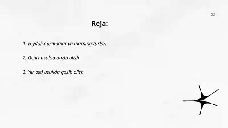 Foydali qazilmalar i qazib olish usullari 2